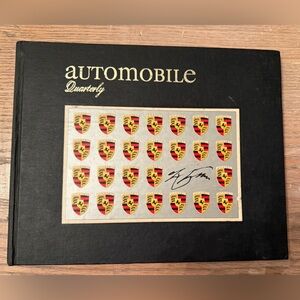 Vintage 1970 Automobile Quarterly w/ Porsche logo hardcover book